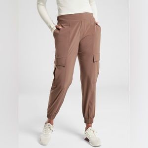 Athleta Chelsea Utility Jogger - Smoky Rose/Mineral Brown, size 10